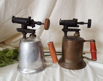 Turner and Benz blowtorchs, solder torches, from the 1940's