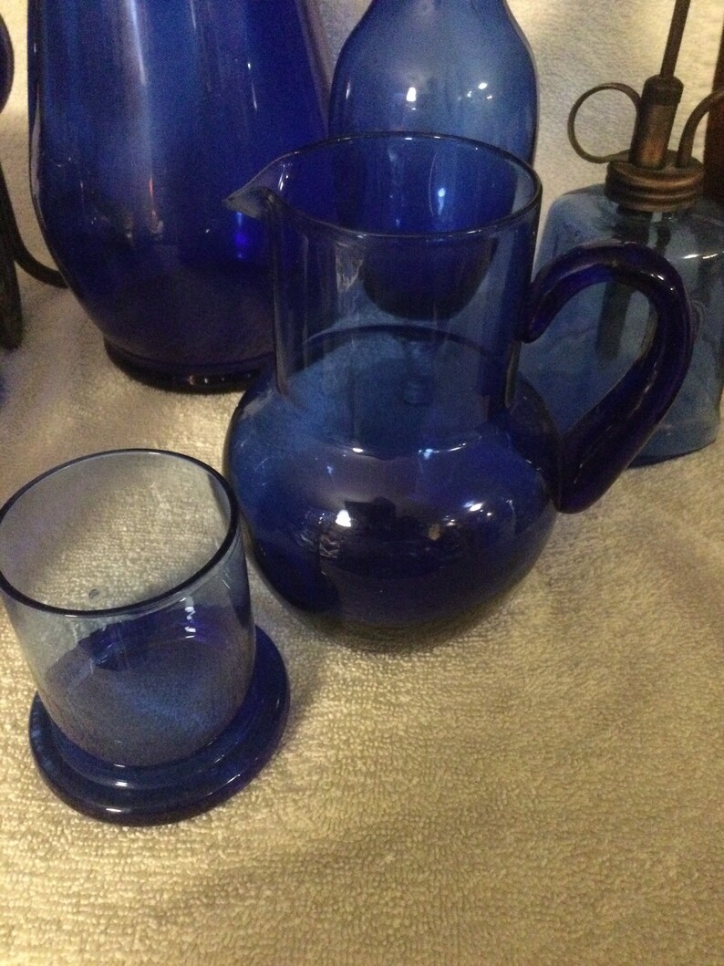 Collection of Cobalt Blue Decor Etsy