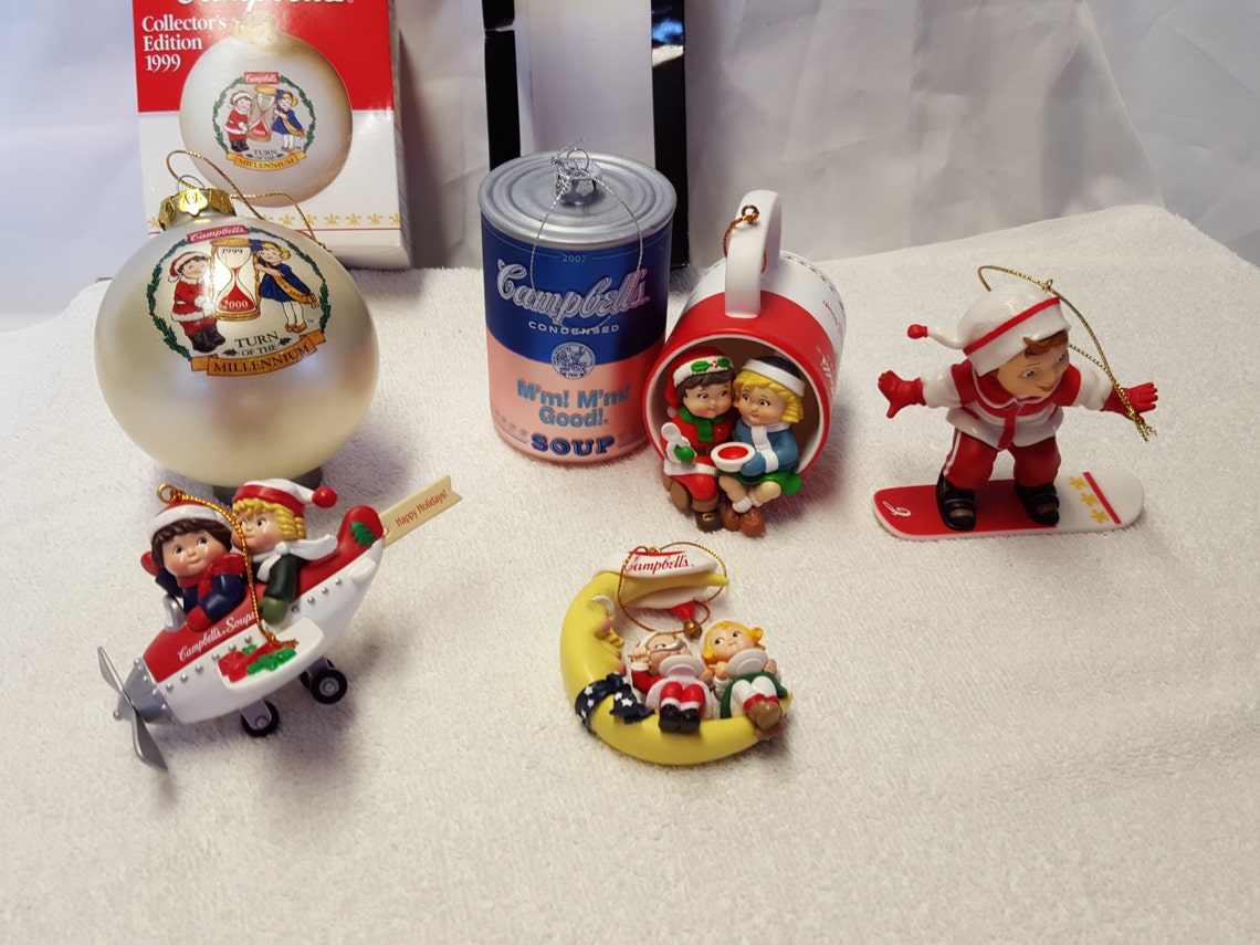 Campbell Soup Memorabilia Christmas Ornament Series Etsy