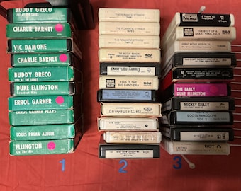 Set of 8  track cassettes
