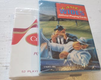 Vintage Deck Playing Cards Camel & Craven A Collectible Brands Unopened, Tobacco Tobacciana