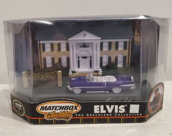 Elvis Matchbox Seales Collectibles The Graceland Collection 1956 Cadillac Eldorado Biarritz Graceland Mansion Prop Collectir Card Encl