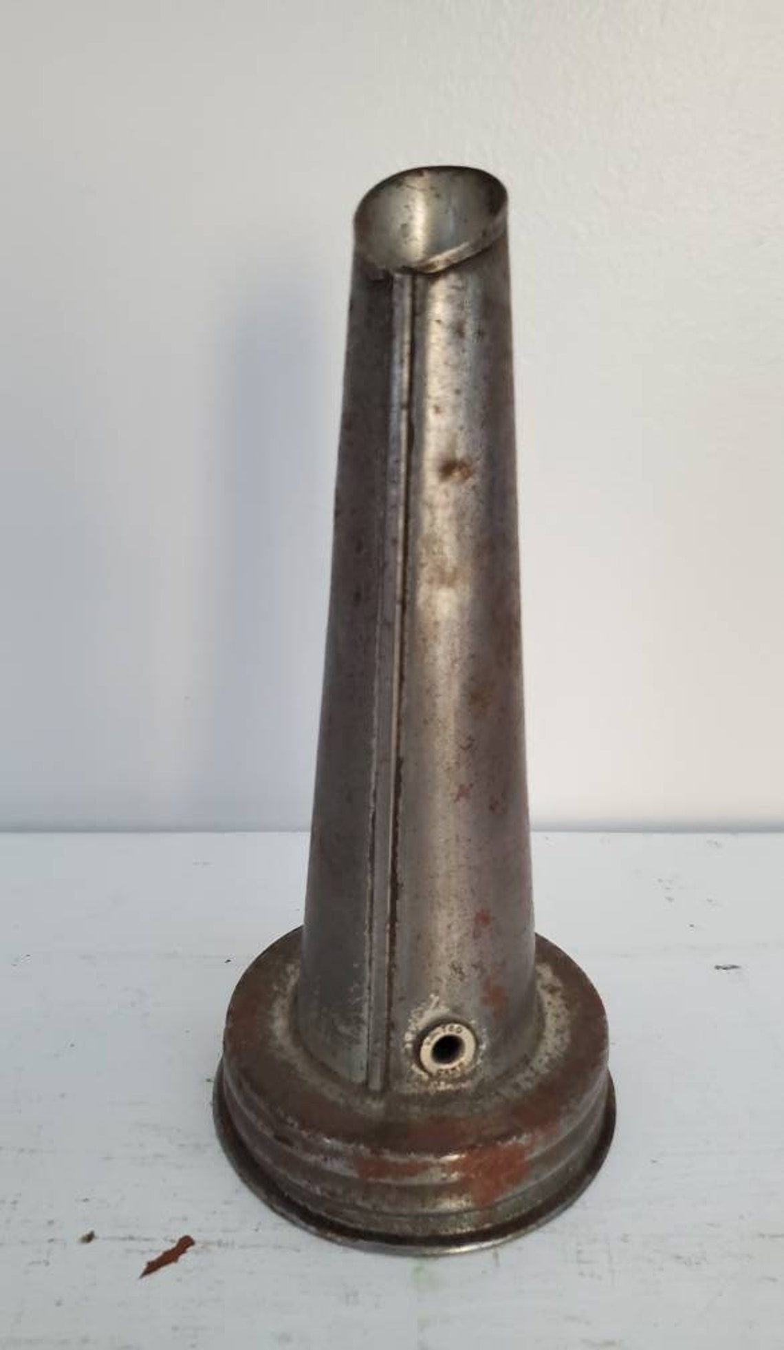 ECO Oil Glass Bottle Spout Metal Funnel Screw on Cap Embossed Etsy