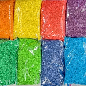 4 Cups+ Sensory Rice, Sensory Bin Filler, Colored Rice, Sensory Play, Bright Sensory Bin Filler, Taste Safe, Montessori