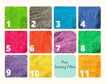 Christmas Sensory Rice, Sensory Bin Filler, Colored Rice, Sensory Play,  Bright Sensory Bin Filler, Taste Safe, Montessori, Summer Rice 