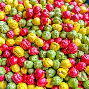 Sensorische prullenbak appels, sensorische prullenbakvuller, gekleurde erwten, zintuiglijk spel herfst, heldere sensorische prullenbak, montessori