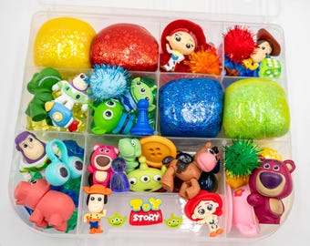 UPDATED: Deluxe Toy Story Play-Doh Kit, Character Sensory Play Kit, Pretend Play Activity, Gift for Kids