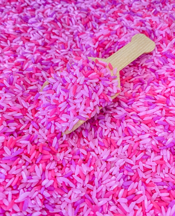 Mixed Pinks Sensory Rice, Sensory Bin Filler, Colored Rice, Sensory Play,  Bright Sensory Bin Filler, Taste Safe, Montessori 