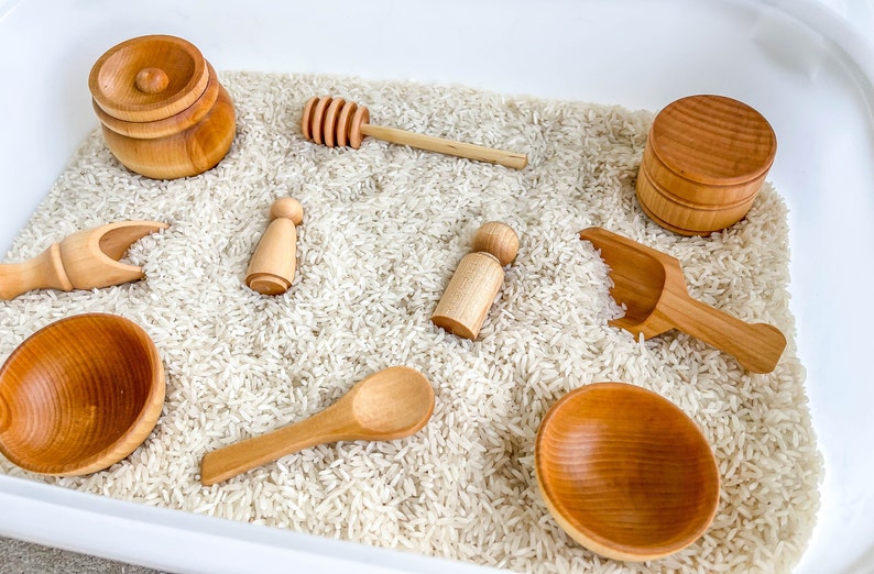 Sensory Bin Tools Small Wooden Tools Sensory Tools Etsy