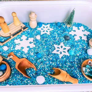 Deluxe Winter Sensory Bin, Winter Sensory, Taste Safe, Montessori