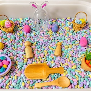 Easter Sensory Bin, Easter Sensory, Taste Safe, Montessori, Easter For Kids