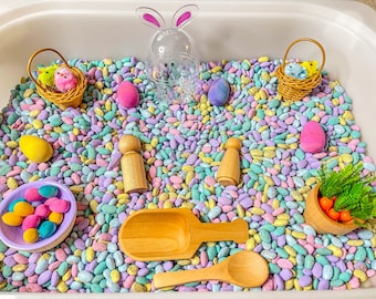 Easter Sensory Bin, Easter Sensory, Taste Safe, Montessori, Easter For Kids