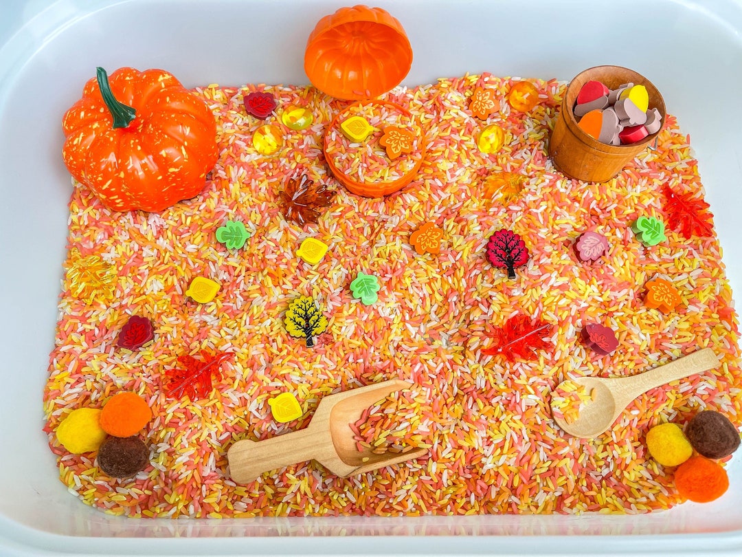 Fall Sensory Bin Fall Sensory Taste Safe Montessori