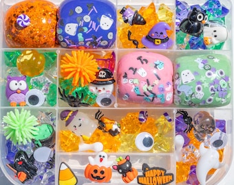 Halloween Playdough Kits, Kids Gift, Kids Playdough Kit, Halloween Playdough