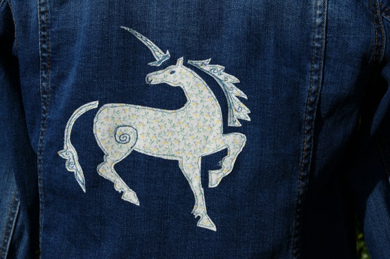 denim unicorn jacket
