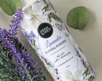 Lavender Body Dusting Powder | Talc-free Deodorizing Corn Free, Deodorizing, Chafing, After-Bath, Baby Powder, Herb & Root