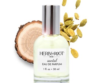Santal Eau de Parfum Spray: Woodsy Cedar & Leather Cologne (1 fl oz)