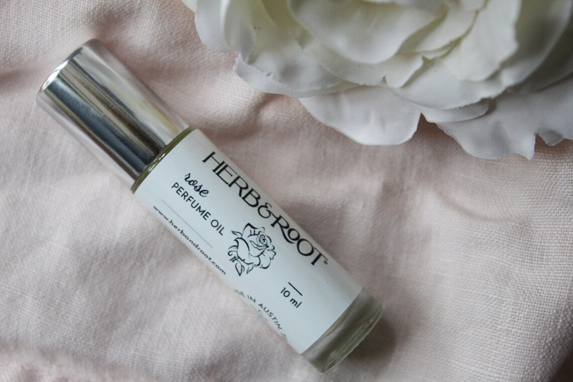 Rose Perfume Oil Rollerball roll On English Tea Rose Etsy