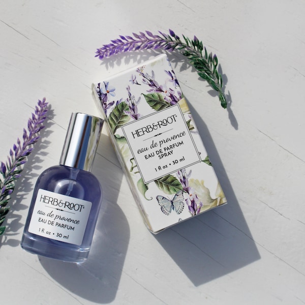 Eau de Provence Perfume Spray, Lavender and Cedar Blend Eau de Parfum, Soothing blend, Herb & Root, 1 oz.