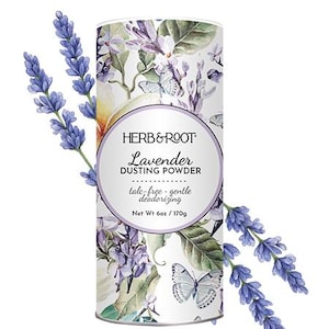 Lavender Body Dusting Powder: Talc-Free Deodorant, Chafing, After-Bath