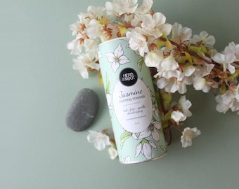 Jasmine Body Dusting Powder | Talc-free Deodorizing Corn Free, Deodorizing, Chafing, After-Bath, Baby Powder, Herb & Root