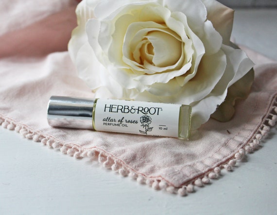 Sandalwood Rose Perfume Oil Rollerball roll On Vegan, Made With Essential  Oils, Unisex Fragrance Cologne, Herb & Root, 10ml 