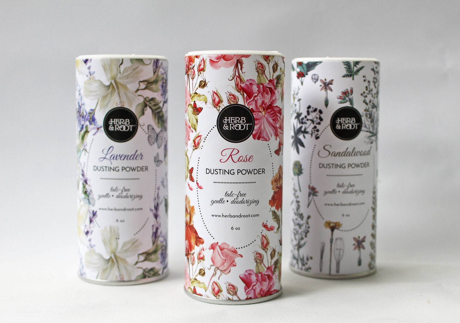 Dusting Powder Set of Three with Sandalwood Lavender and Etsy