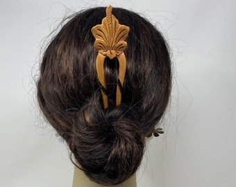 Hawaiian Hibiscus Flower Style Hair Stick For Long Hair. Stick For Long Hair Buns. Hair Accessories. Perfect Piece For Both Male & Female.