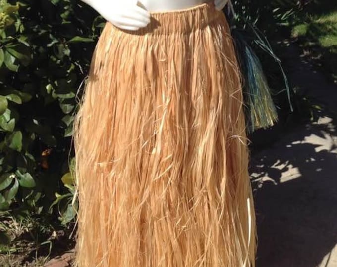 Authentic Natural Grass Skirt Only. Polyesian Natural Manafau, Mo're