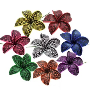 Hawaiian Tribal Foam Flower. Wedding Flower, Luau Flower.