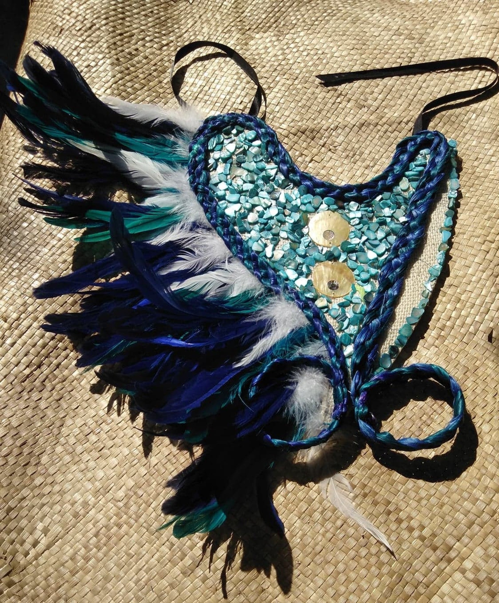 Feather Neck Piece. Perfect Piece for Cook Islands & Tahitian Etsy