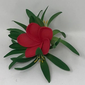 Moana Hair Clip For Kids Or Adult. Solid Foam Flower With Lily. Moana Baby Hair Clip. image 2