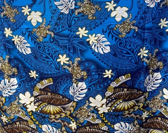 Polynésie Floral & Tribal. Îles Tribal Sarong. Hawaiian Beach Wear, Luau Sarong, Cover - Ups! Hommes Lavalava. Beau pour les garçons et les filles.