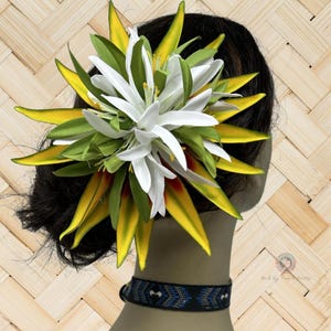 Hawaiian Tropical Silk  Flower Hair Clip. Perfect Flower For Beach Wedding, Bridesmaids Flowers And Polynesian Events.