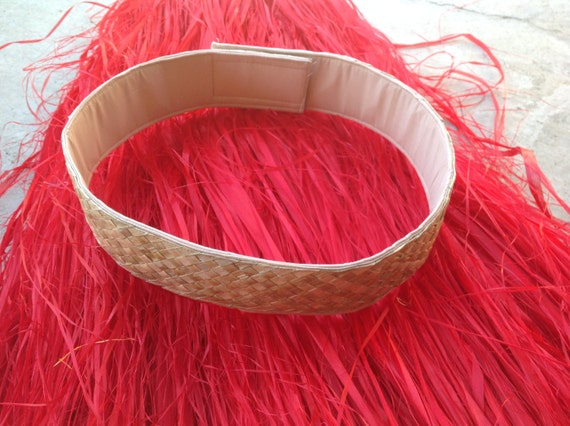 Polynesian Weaved Costume Belt Or Hip Hei Band.Perfect For Tahitian Samoan And Cook Islands Rarotongan Tongan Fiji Costume Belt Base