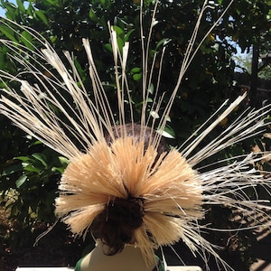 Polynesian Natural Material Hair Bun Holders.. Braided Niau And Hau Grass. Perfect To Wear With Your Island Wear, Dancers, Luau, Wedding!!