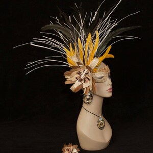 Tamari&#39;i Headpiece. Tahitian & Cook Islands Costume Headpiece. Authentic Tapa Cloth And A Weaved Lauhala. Perfect For Dancers Of All Ages.