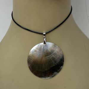 Mother Of Pearl Shell Necklace Or Pendant. Perfect Gifts, Dancers, Luau ,Wedding. Shells Measures 2.33''- 2.35".