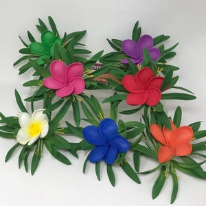 Moana Hair Clip For Kids Or Adult. Solid Foam Flower With Lily. Moana Baby Hair Clip. image 3