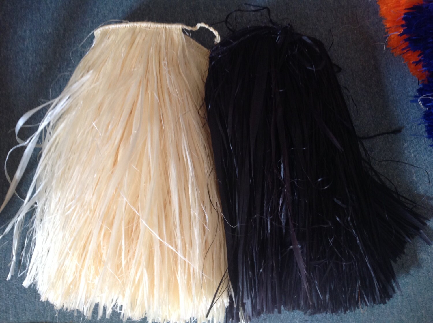 black hula skirt