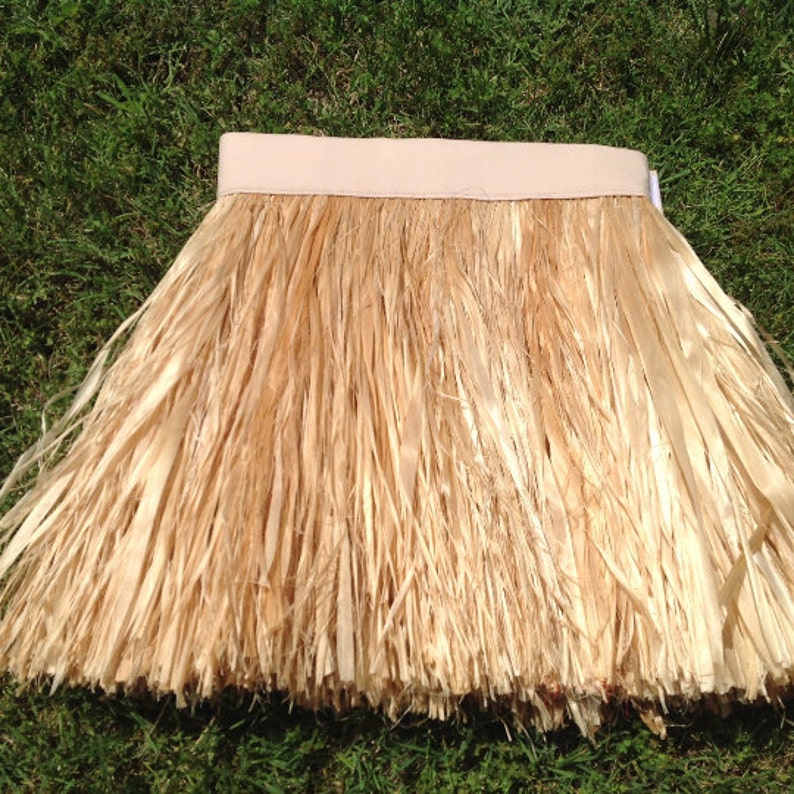 Banded Short Fringed Grass Skirt Mana Fau or Hula Skirt. Etsy