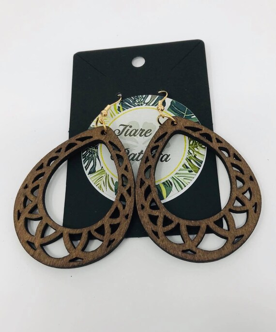 Etsy wooden sale earrings