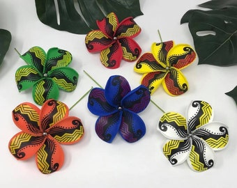 Ocean Tribal Foam Flower. Hawaiian Hair Clip Or Pick/Stick Flower. Choose your color.