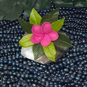 Moana Hair Clip. Moana Maile & Frangipani/Plumeria Hair Clip. Beach Wedding Flower, Bridesmaids Flower, Luau, Gift Or Any Polynesian Party.