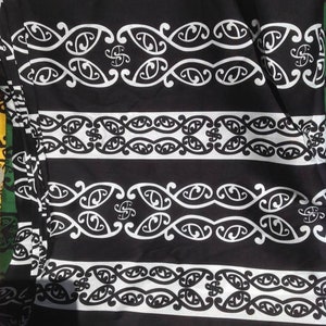 TOP QUALITY Rayon Maori Print or tribal full length sarong/pareu/pareo.