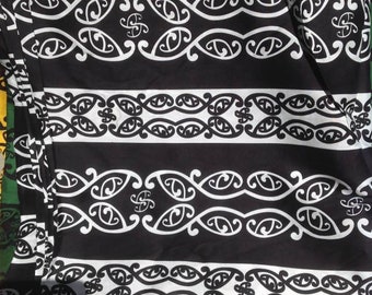 TOP QUALITY Rayon Maori Print or tribal full length sarong/pareu/pareo.