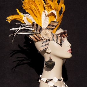 Tahitian & Cook Islands Tapa Cloth And Lauhala Headpiece. Perfect For Girls Of All Ages. Choose Your Color. Soloist, Halau Dancers, Luau..