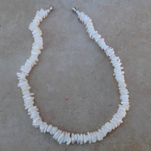 Natural White Sea Shells Pieces Necklace For Young Kids. Perfect Necklace For Both Boys & Girls.