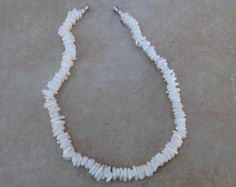 Natural White Sea Shells Pieces Necklace For Young Kids. Perfect Necklace For Both Boys & Girls.