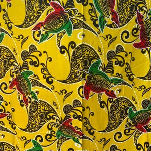 Hawaiian Floral & Tribal Sarong/Pareu, Pareo Or Tupenu. Beach Wear, Luau Sarong, Cover - Ups!
